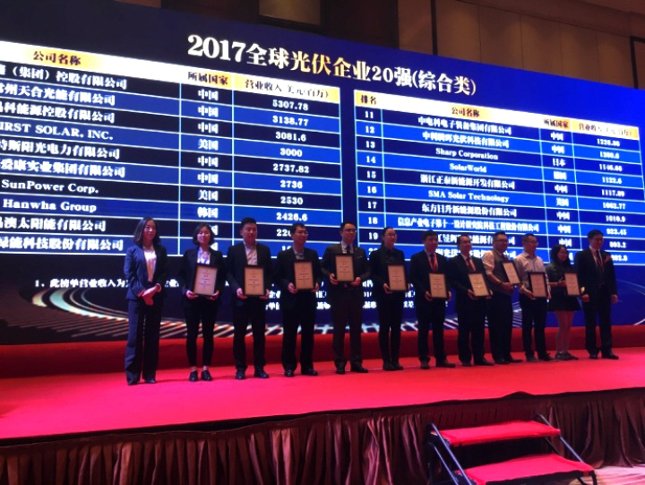 1-我院在2017全球光伏企業(yè)20強(qiáng)排行榜綜合類中獲獎(jiǎng)高級(jí)副院長(zhǎng)余才志代表我院上臺(tái)領(lǐng)獎(jiǎng).jpg